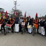 समाजवादी साइकिल यात्रा का भव्य स्वागत