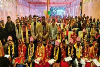 सामूहिक विवाह कार्यक्रम धार्मिक रीति-रिवाज से सम्पन्न