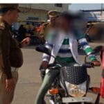 यातायात नियमों के उल्लंघन में 55 वाहनों का चालान