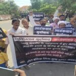 जम्मू कश्मीर पहलगाम आतंकी हमले के विरोध में पाकिस्तान का पुतला फूंका