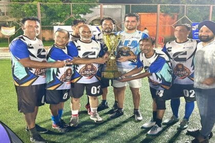 वेटरन मेंस फुटबॉल प्रतियोगिता का आयोजन, कानपुर लायंस बनी चैंपियन